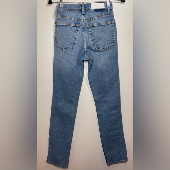 RE/DONE Jeans Women’s Size 24 Originals 80s Slim Straight in Brisk Blue - Picture 13 of 15